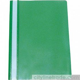 Папка-скоросшиватель пластик РЕГИСТР с проз.верх, зеленый